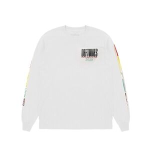 Deftones White Long Sleeve Crewneck